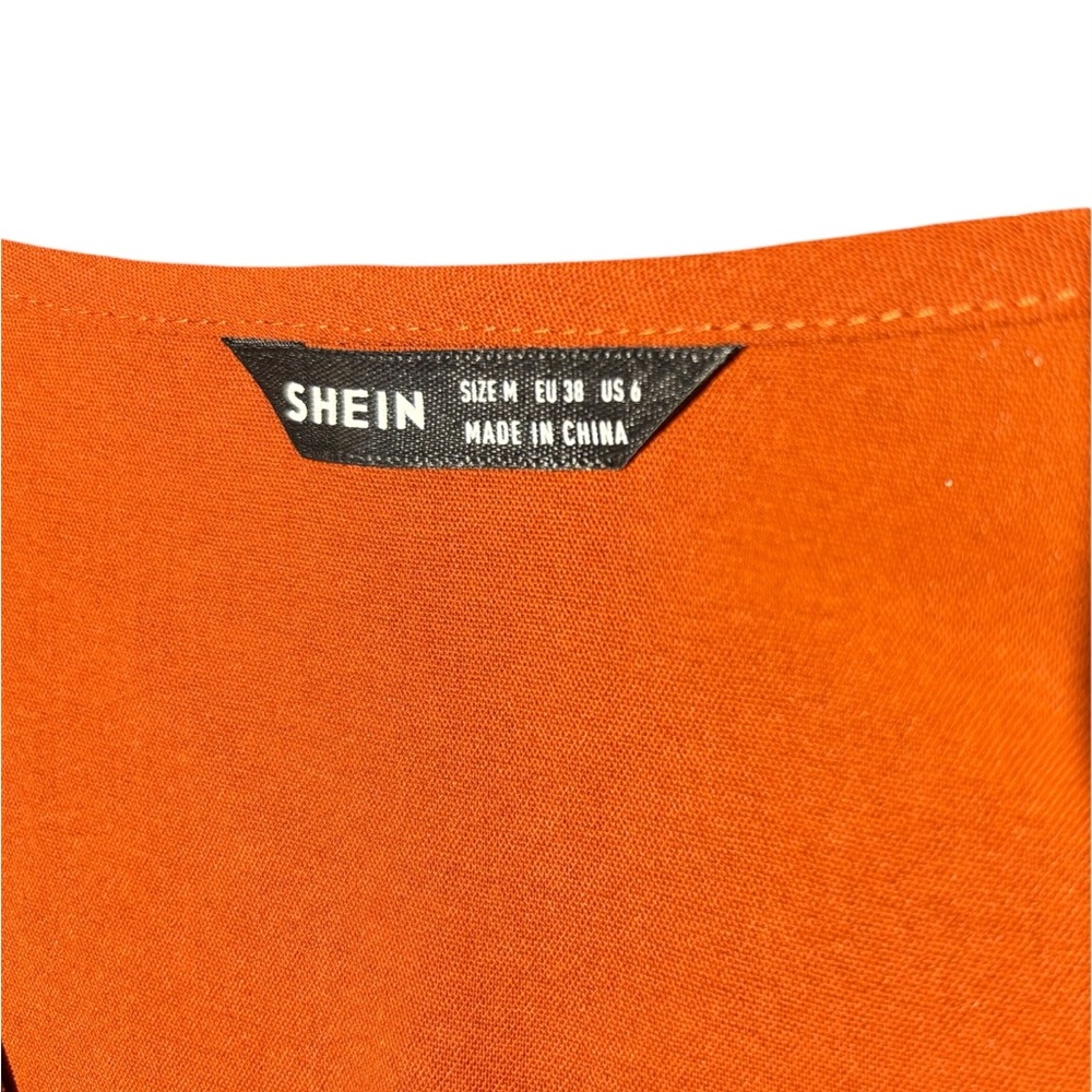 SHEIN Bright Orange Long Sleeve Top - Picture 5 of 10
